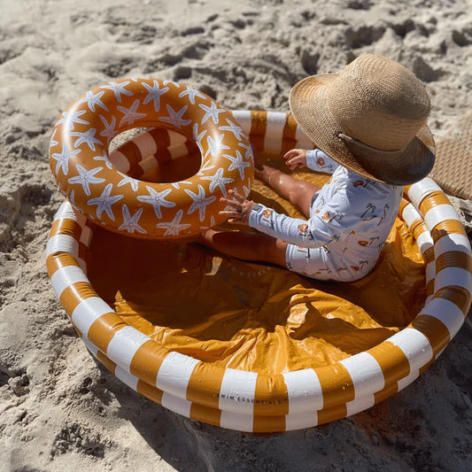 Inflatable Kids Pool | Yellow Stripe | 100cm