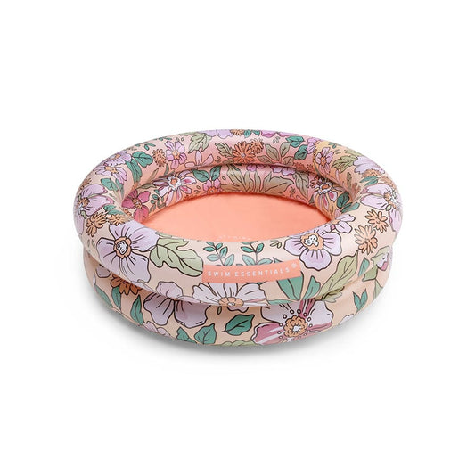 60cm Baby Swimming Pool with Floral Design | Inflatable Kiddie Pool